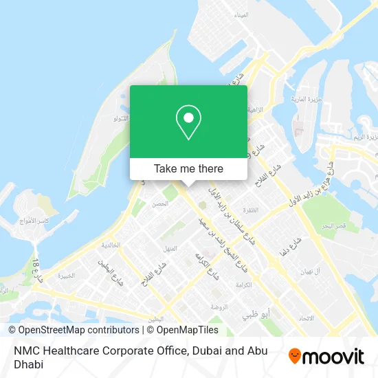 NMC Healthcare Corporate Office map