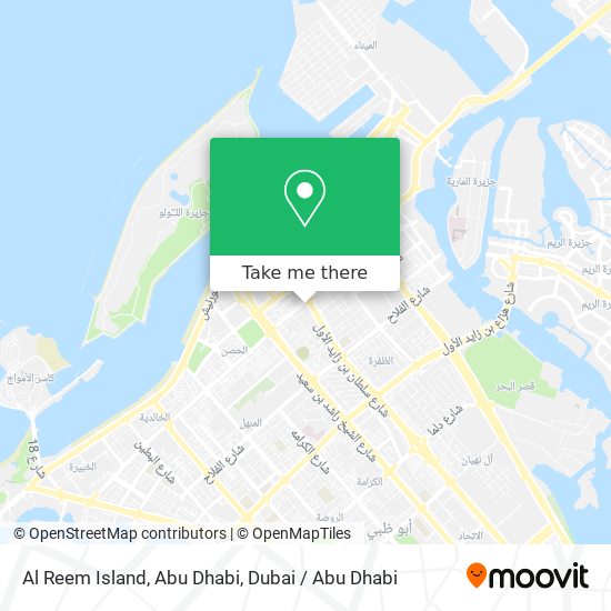Al Reem Island, Abu Dhabi map
