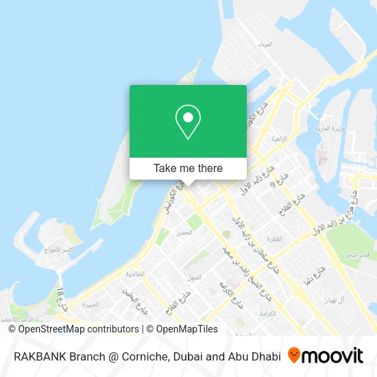 RAKBANK Branch @ Corniche map