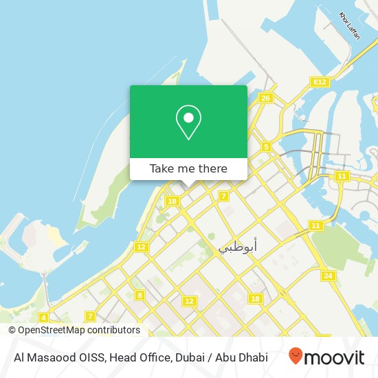Al Masaood OISS, Head Office map