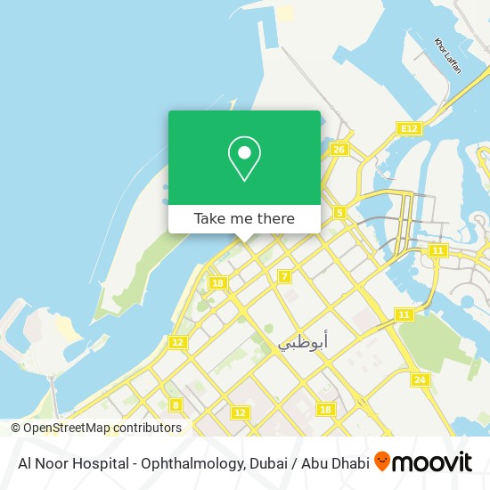 Al Noor Hospital - Ophthalmology map