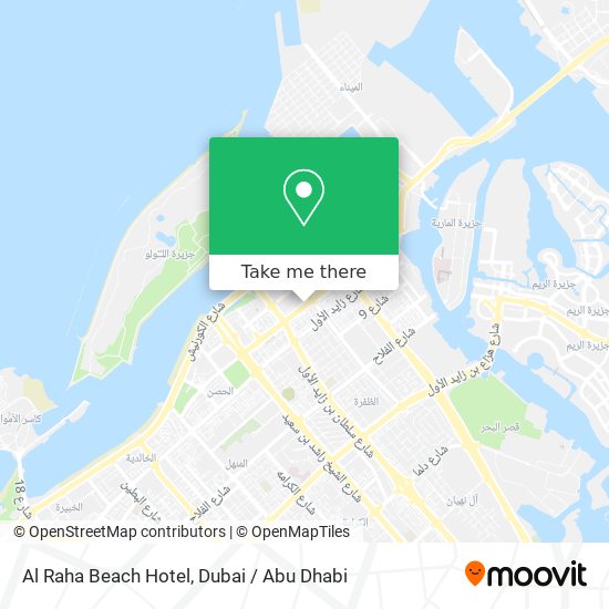 Al Raha Beach Hotel map