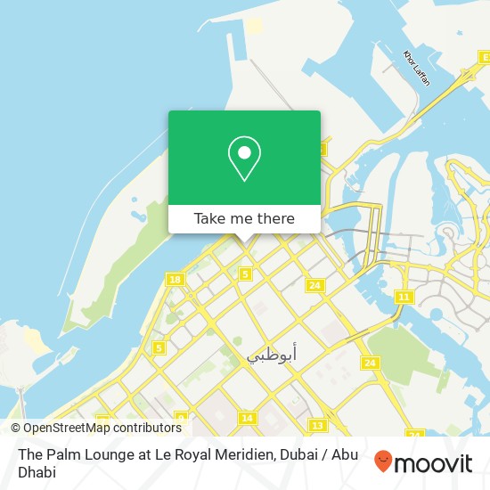 The Palm Lounge at Le Royal Meridien map