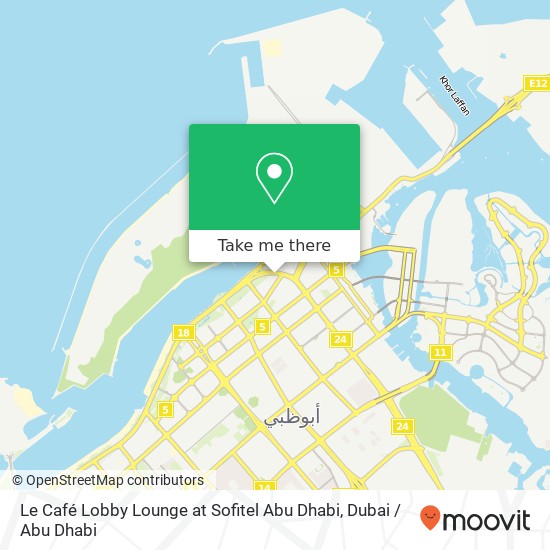 Le Café Lobby Lounge at Sofitel Abu Dhabi map