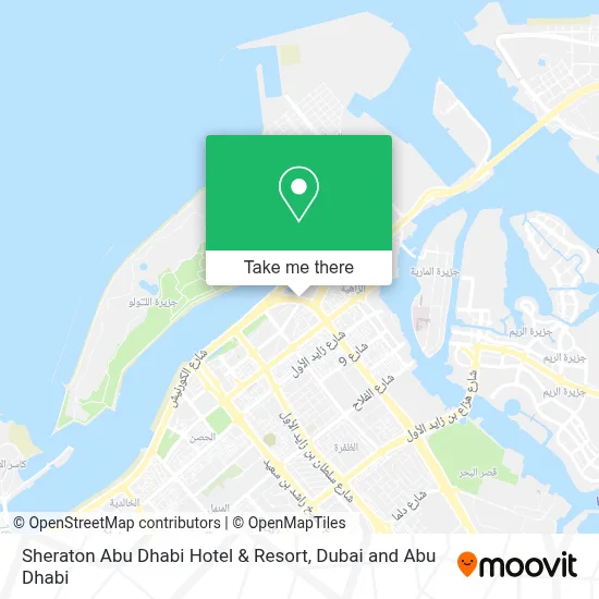 Sheraton Abu Dhabi Hotel & Resort map