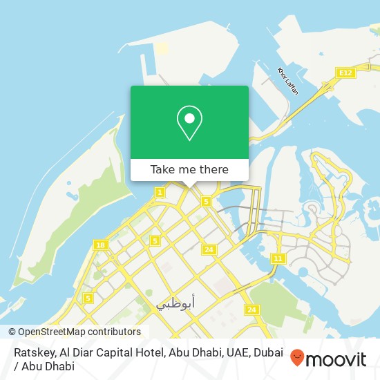 Ratskey, Al Diar Capital Hotel, Abu Dhabi, UAE map