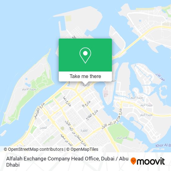 Alfalah Exchange Company  Head Office map