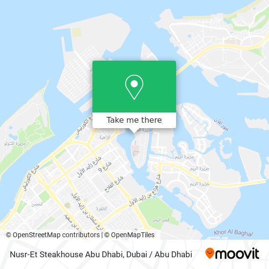 Nusr-Et Steakhouse Abu Dhabi map