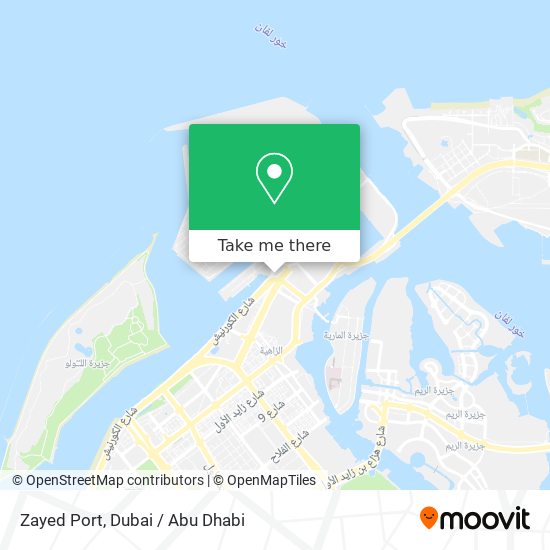 Zayed Port map