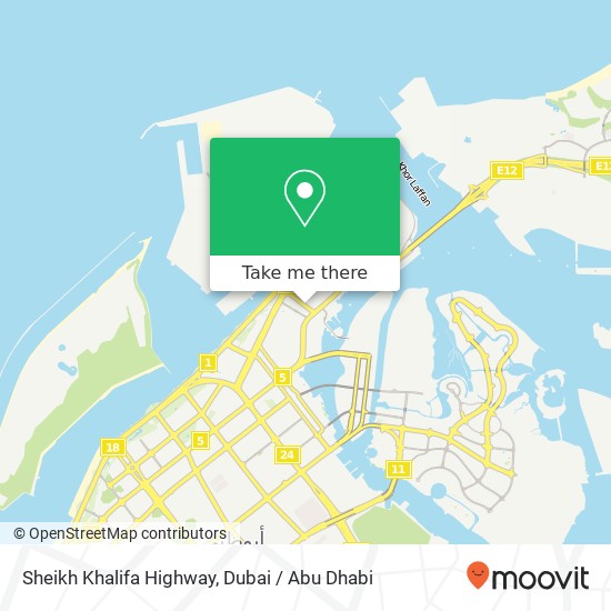 Sheikh Khalifa Highway map