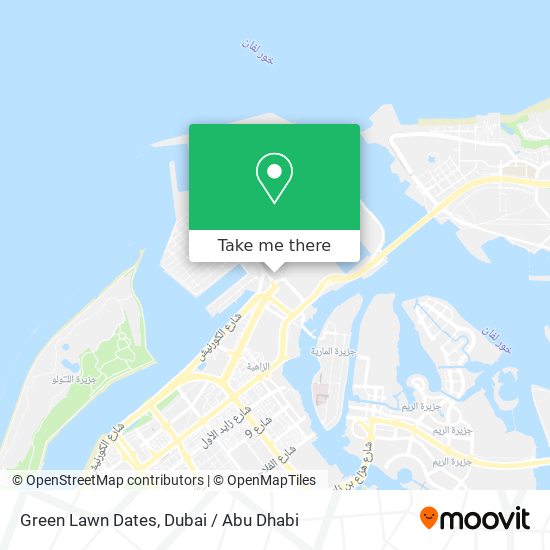 Green Lawn Dates map