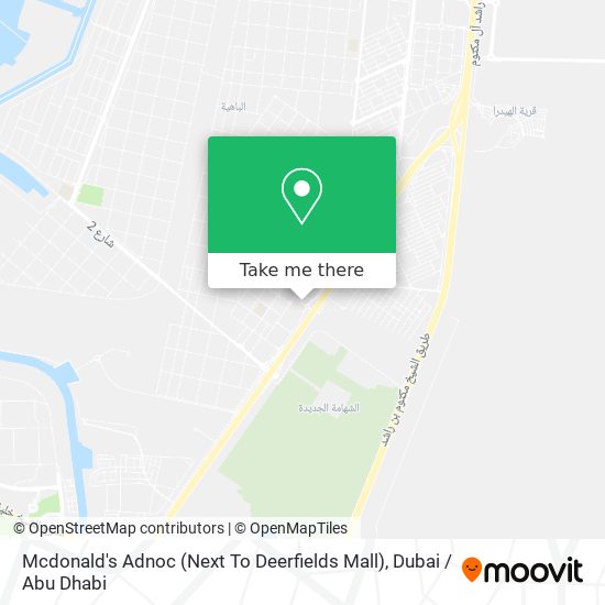 Mcdonald's Adnoc (Next To Deerfields Mall) map