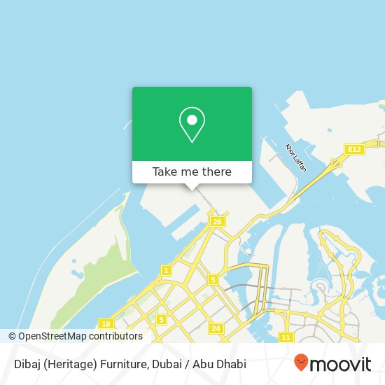 Dibaj (Heritage) Furniture map