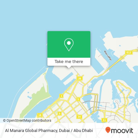 Al Manara Global Pharmacy map