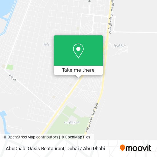 AbuDhabi Oasis Reataurant map