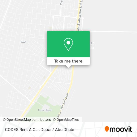 CODES Rent A Car map