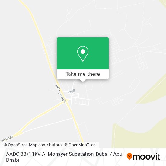 AADC 33 / 11kV Al Mohayer Substation map