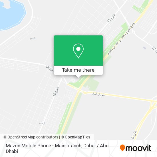 Mazon Mobile Phone - Main branch map