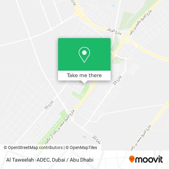 Al Taweelah -ADEC map