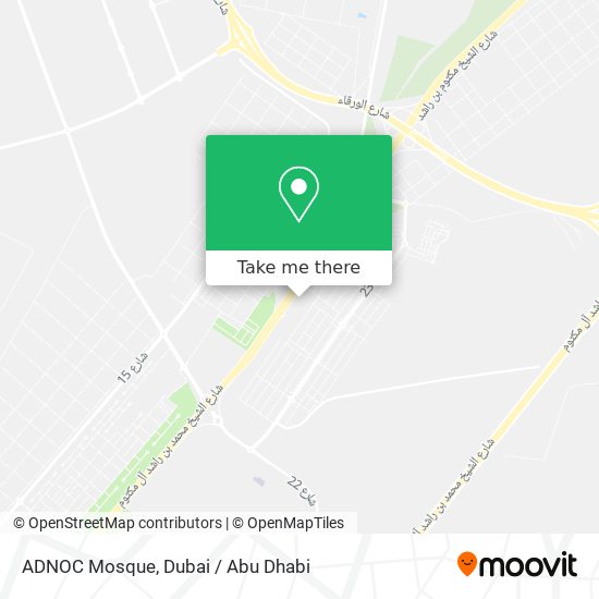 ADNOC Mosque map