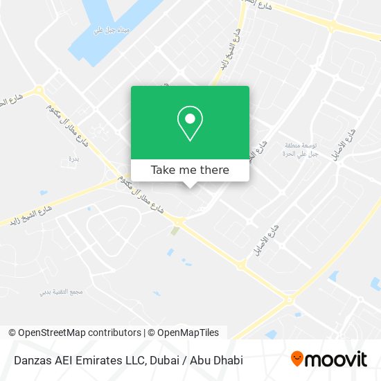 Danzas AEI Emirates LLC map