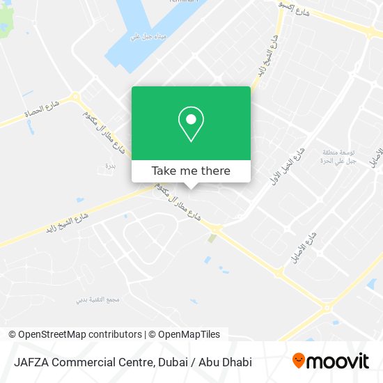 JAFZA Commercial Centre map