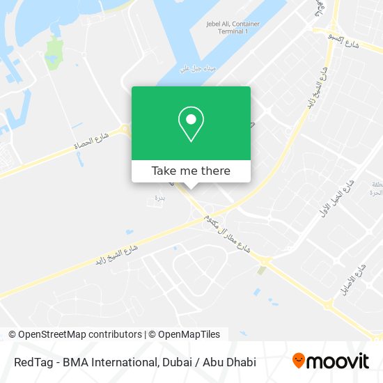 RedTag - BMA International map