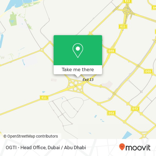 OGTI - Head Office map