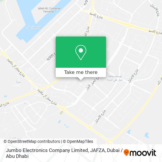 Jumbo Electronics Company Limited, JAFZA map