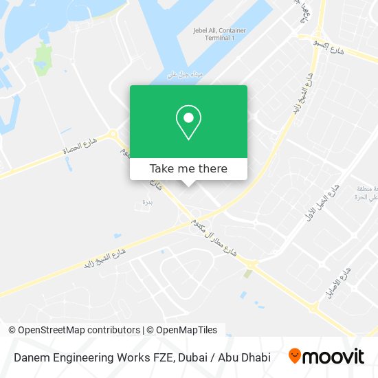 Danem Engineering Works FZE map