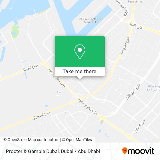 Procter & Gamble Dubai map