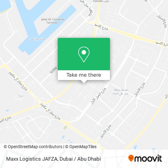Maxx Logistics JAFZA map
