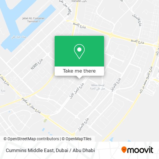 Cummins Middle East map