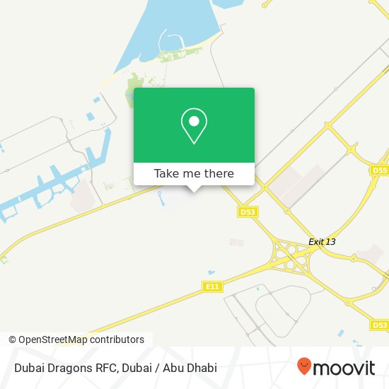 Dubai Dragons RFC map