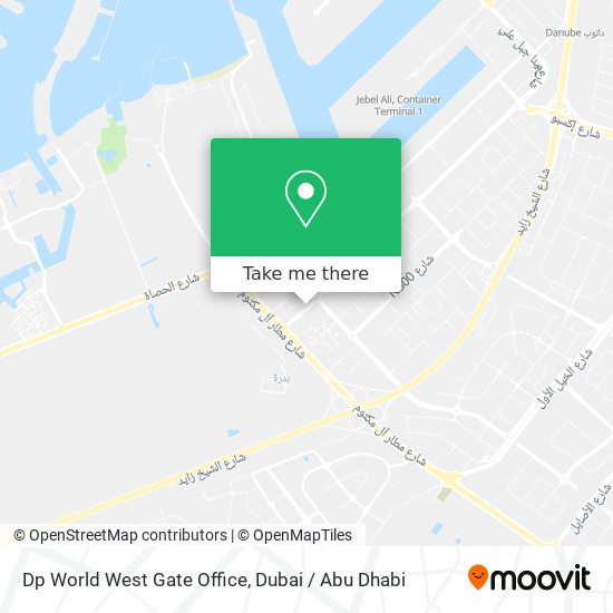 Dp World West Gate Office map