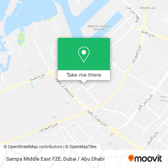 Sampa Middle East FZE map