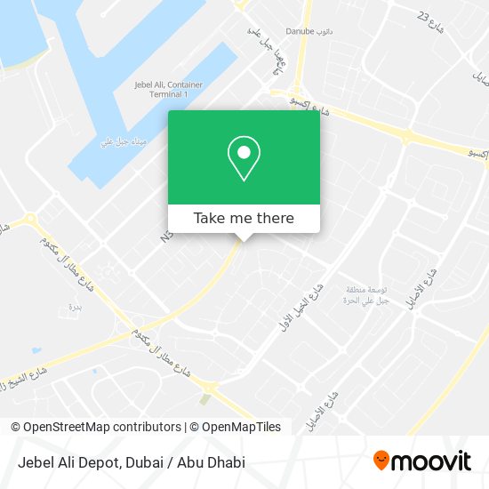 Jebel Ali Depot map