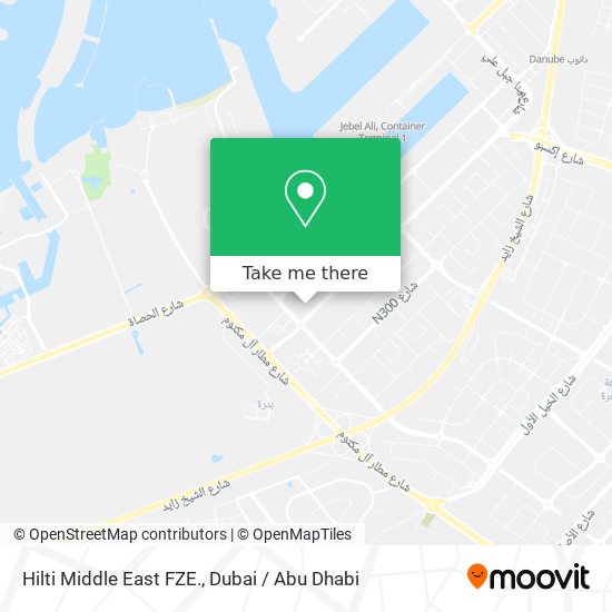 Hilti Middle East FZE. map