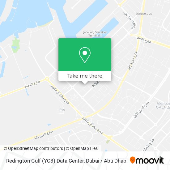 Redington Gulf (YC3) Data Center map