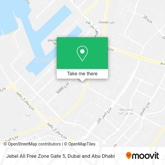 Jebel Ali Free Zone Gate 5 map