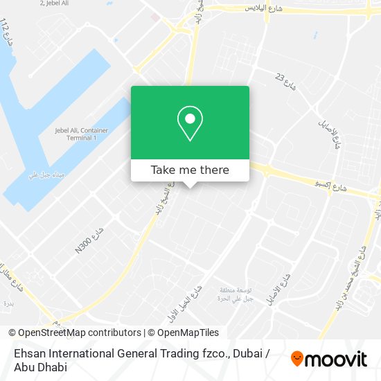 Ehsan International General Trading fzco. map