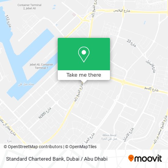 Standard Chartered Bank map