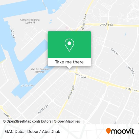 GAC Dubai map