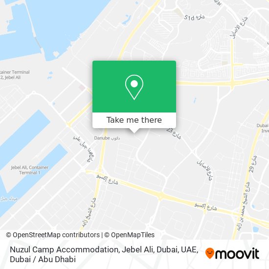 Nuzul Camp Accommodation, Jebel Ali, Dubai, UAE map