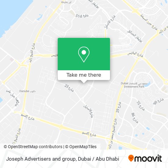 Joseph Advertisers and group map