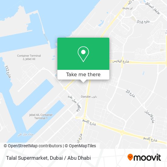 Talal Supermarket map