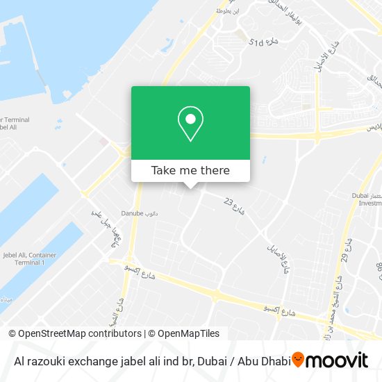 Al razouki exchange jabel ali ind br map