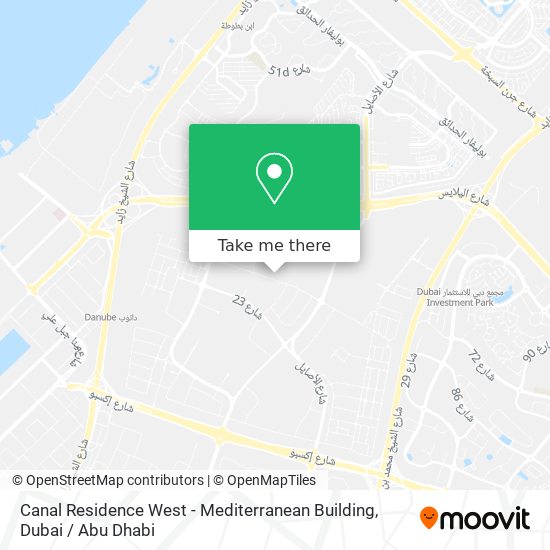 Canal Residence West - Mediterranean Building map