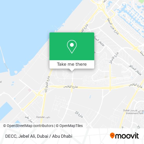 DECC, Jebel Ali map