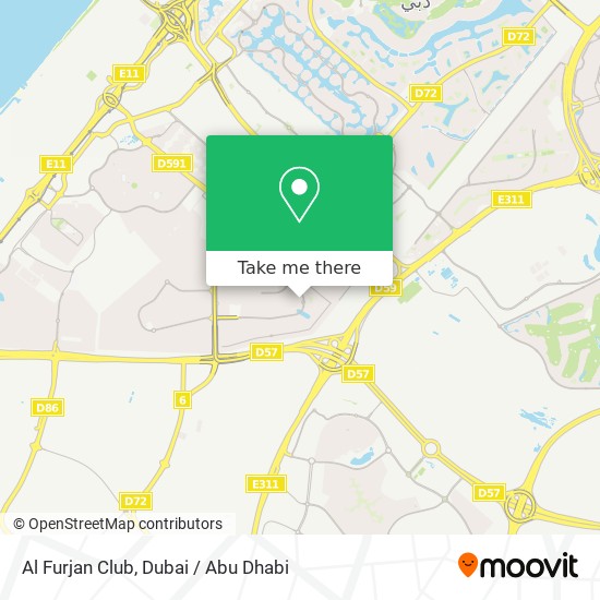 Al Furjan Club map